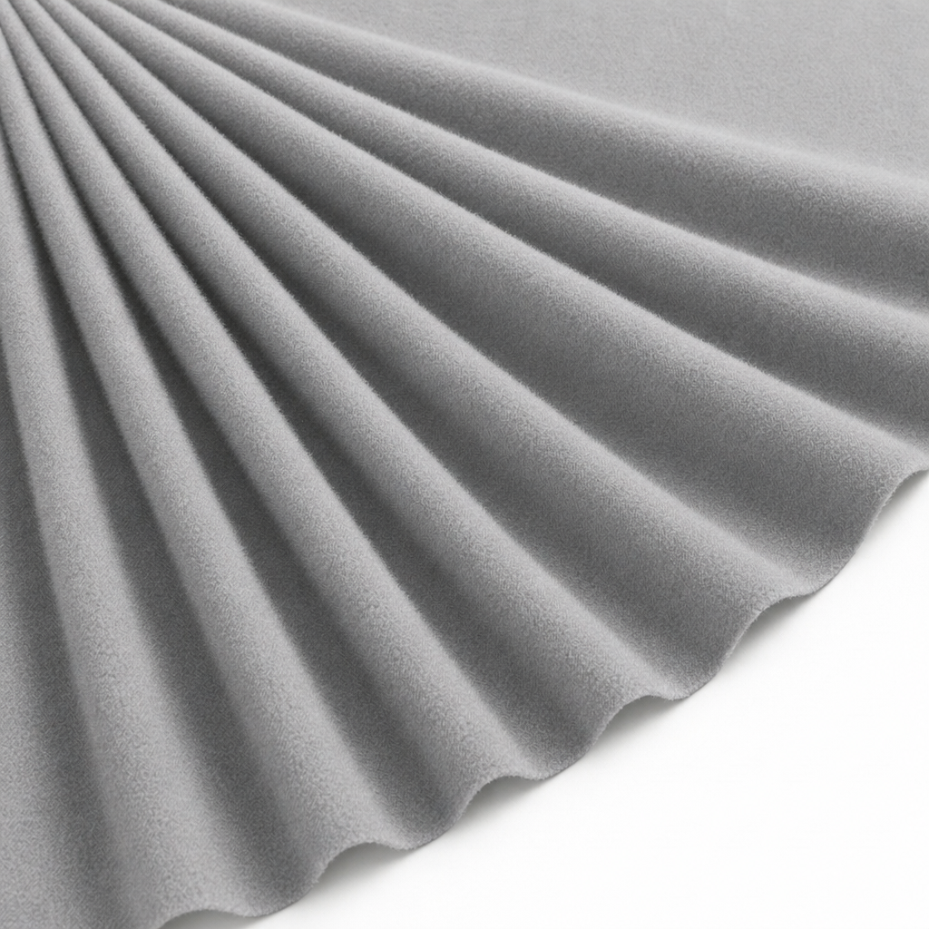 Tissu Lainage Cape Caban Gris clair