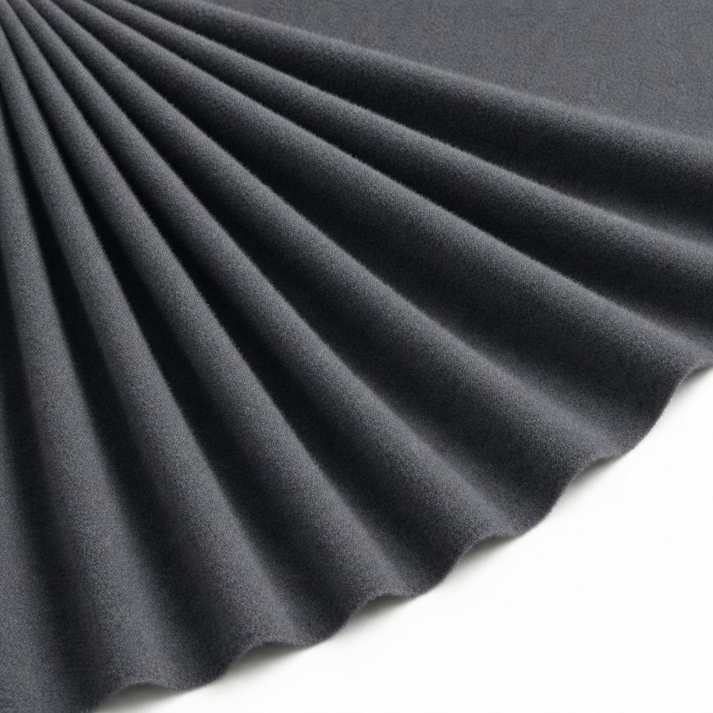 Tissu Lainage Cape Caban Gris foncé