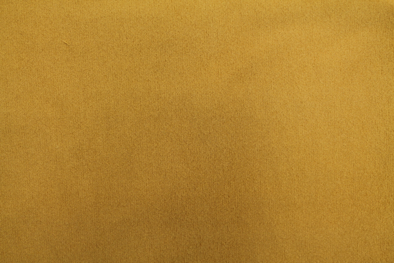 Tissu Lainage Cape Caban Jaune Safran