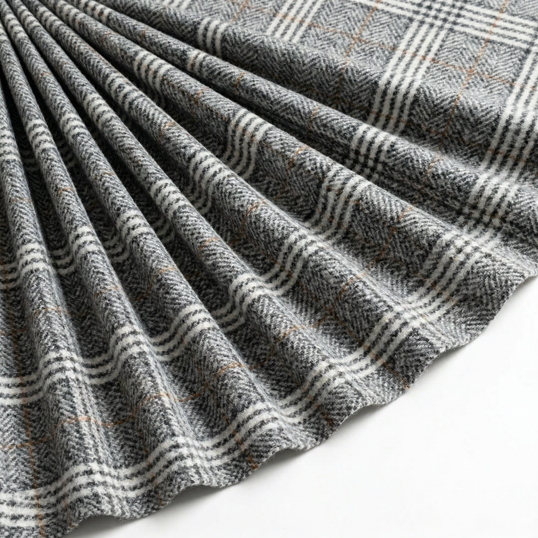 Tissu Lainage Épais Caroline Gris clair