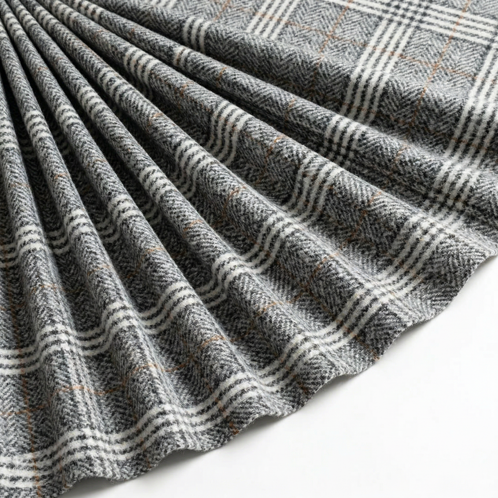 Tissu Lainage Épais Caroline Gris clair