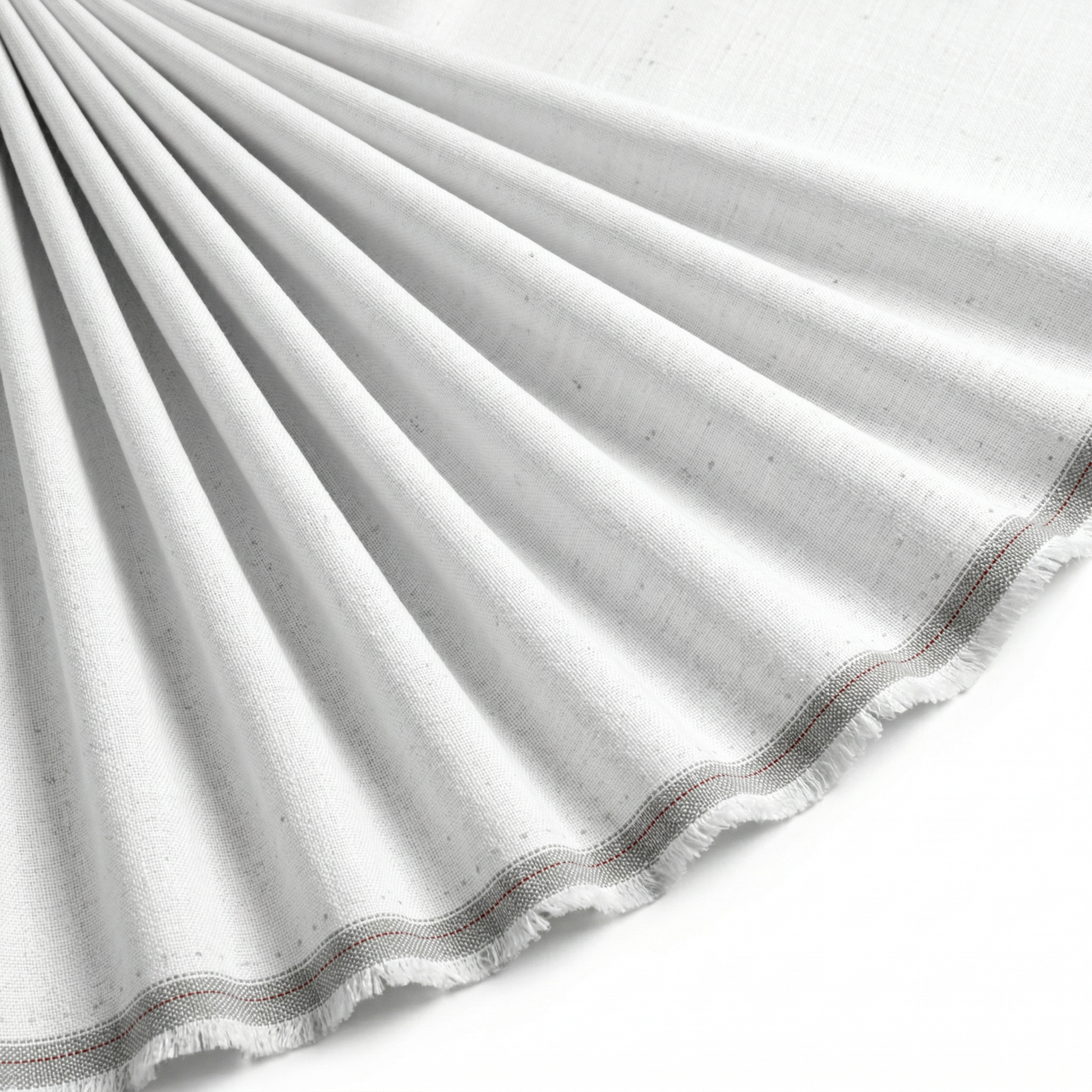 Tissu Lin Viscose Uni Blanc