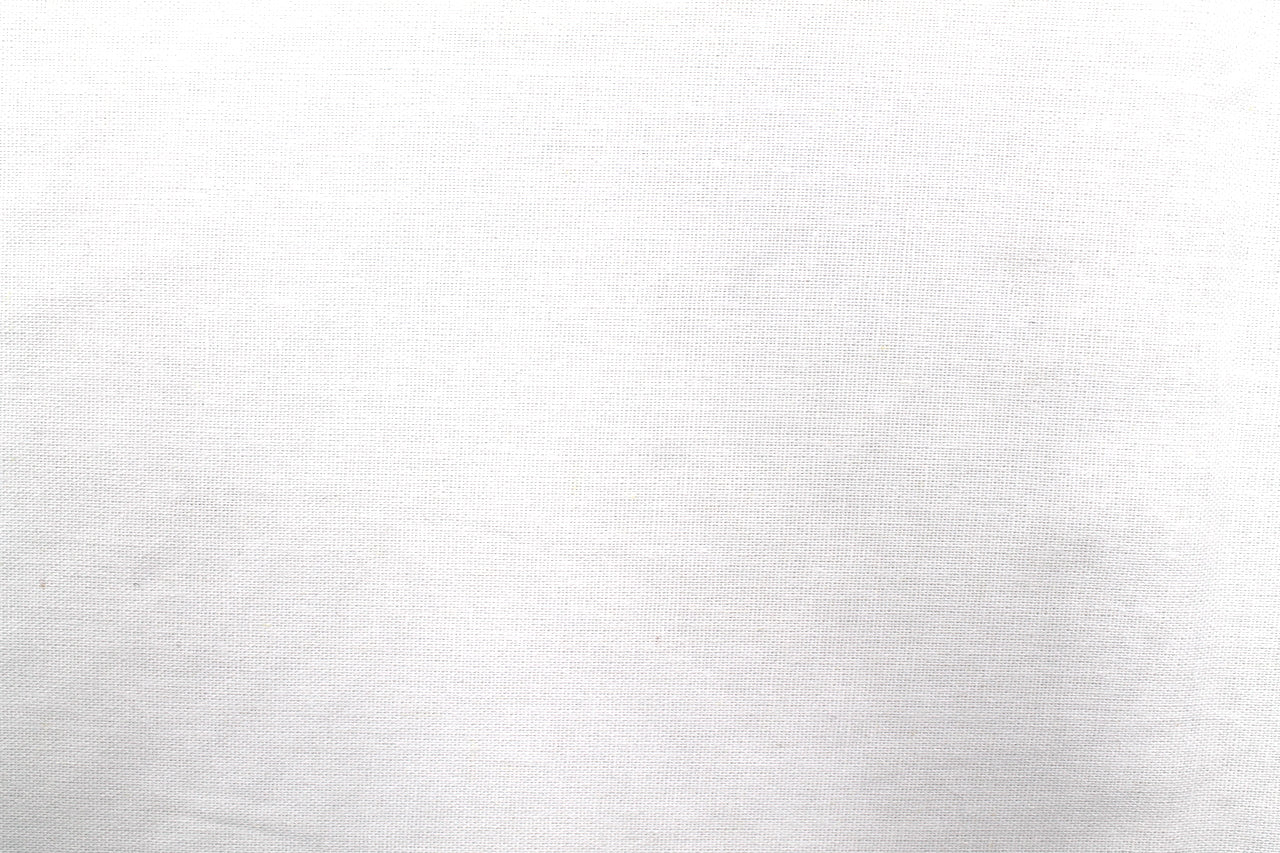 Tissu Lin Viscose Uni Blanc