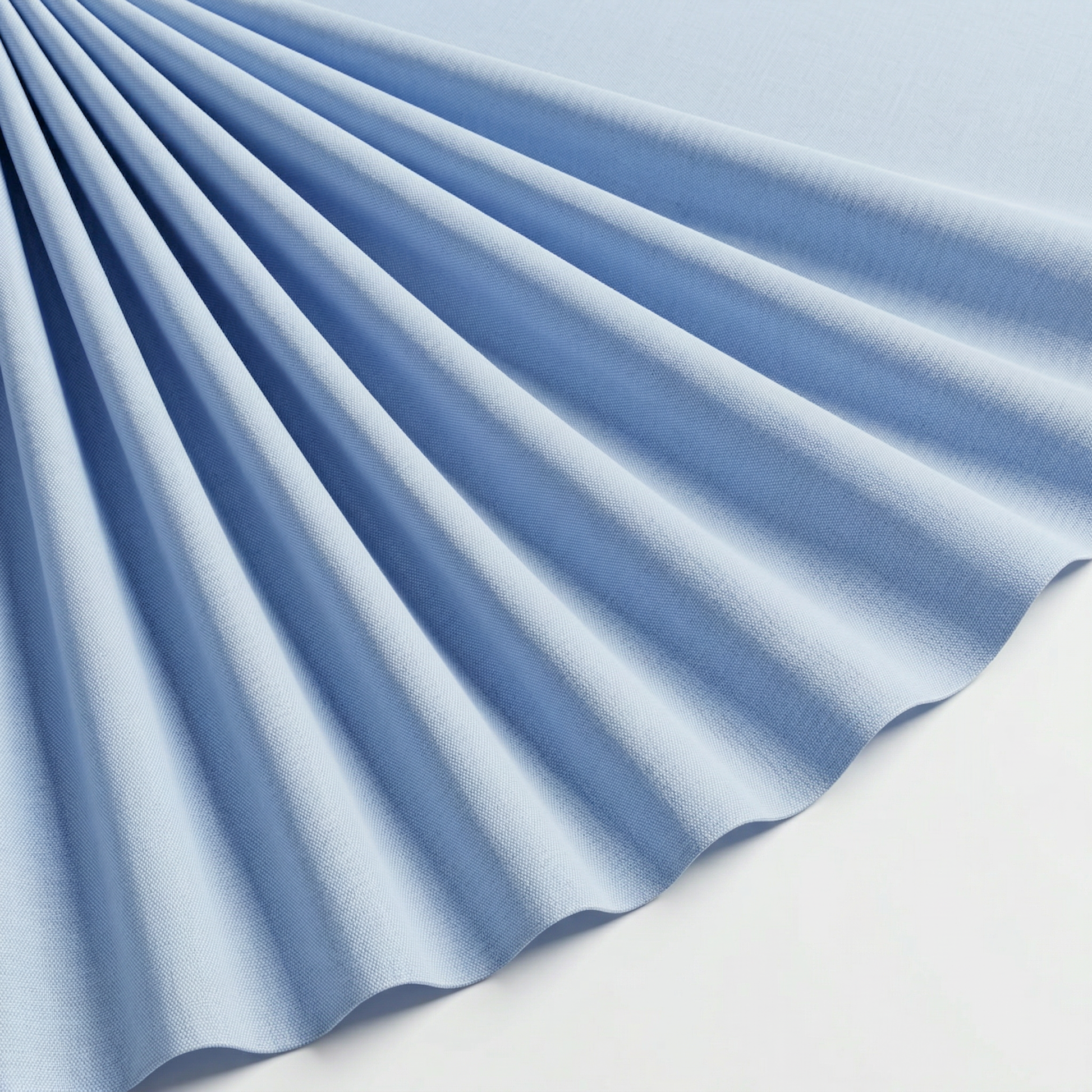 Tissu Lin Viscose Uni Bleu Ciel
