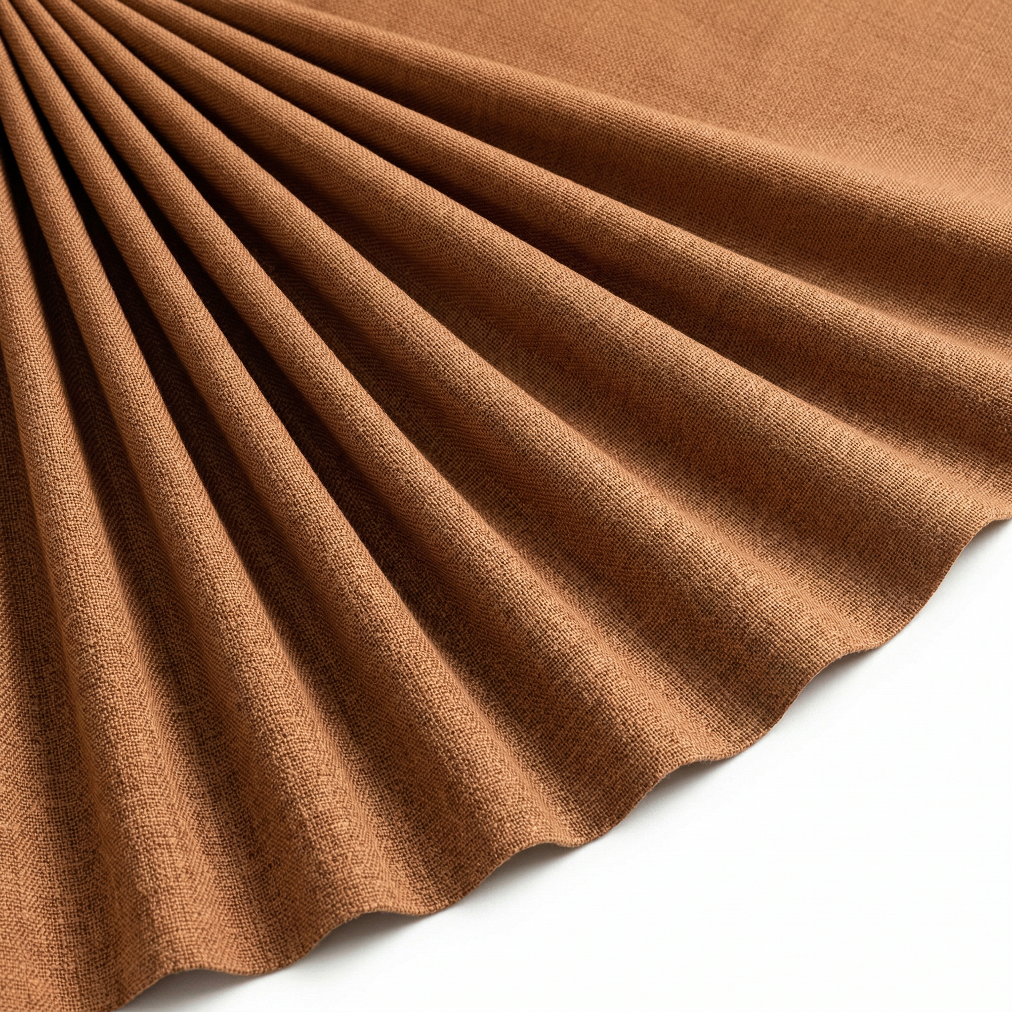Tissu Lin Viscose Uni Camel
