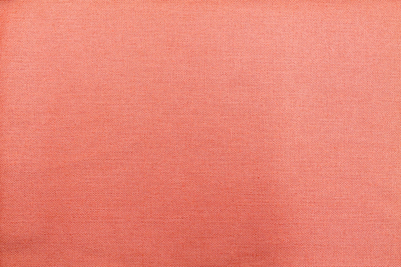 Tissu Lin Viscose Uni Corail