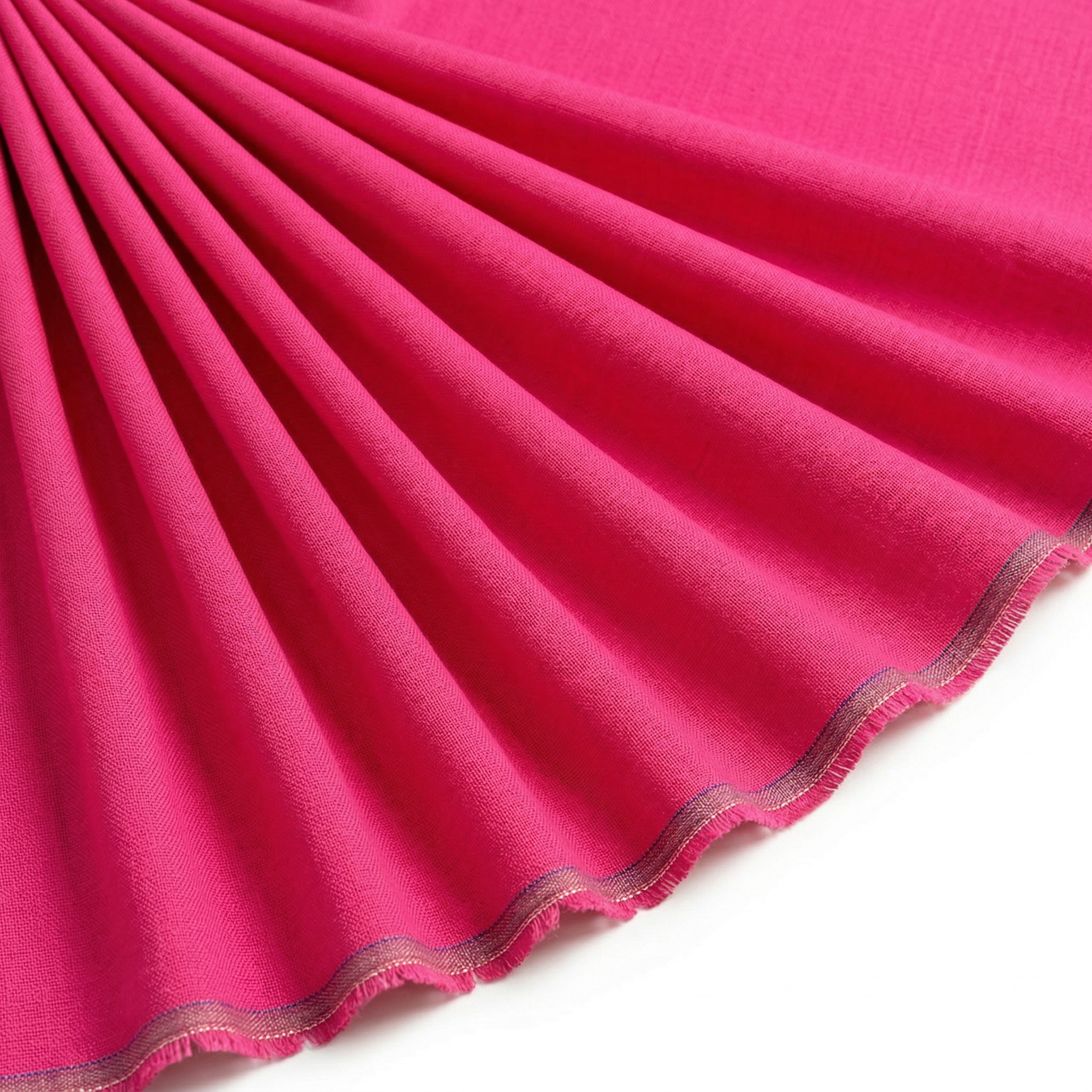 Tissu Lin Viscose Uni Fuchsia