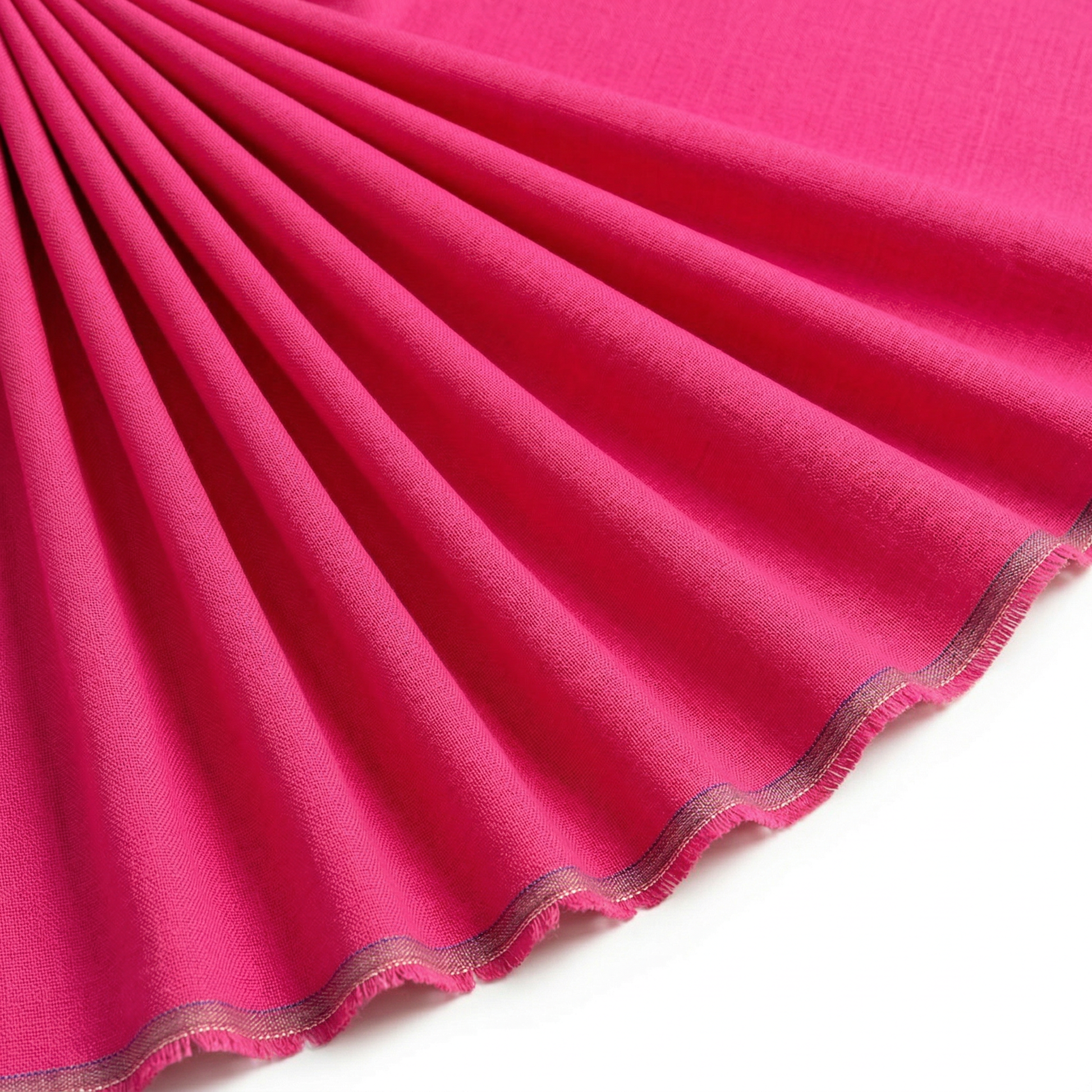 Tissu Lin Viscose Uni Fuchsia