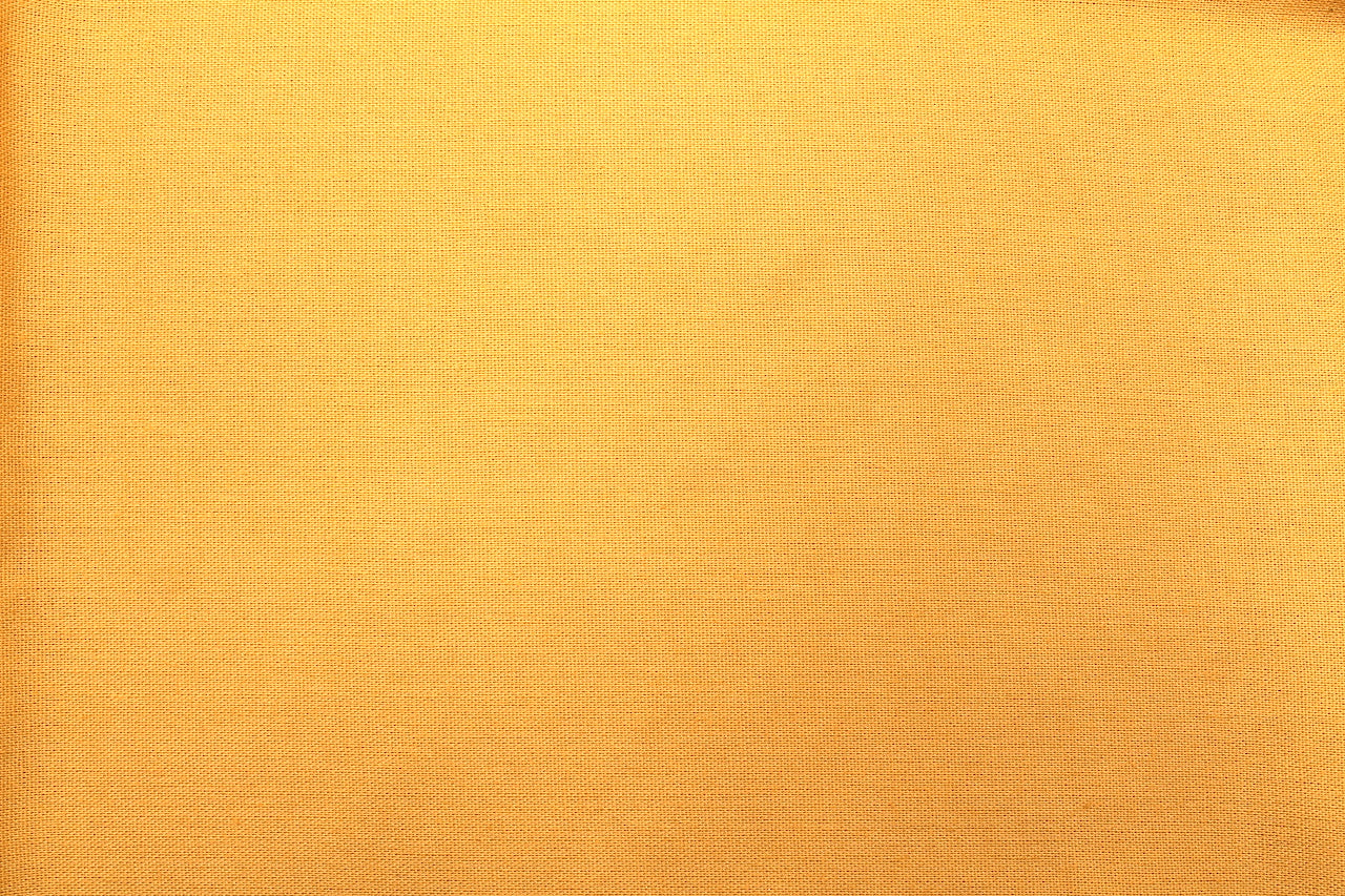 Tissu Lin Viscose Uni Jaune Safran