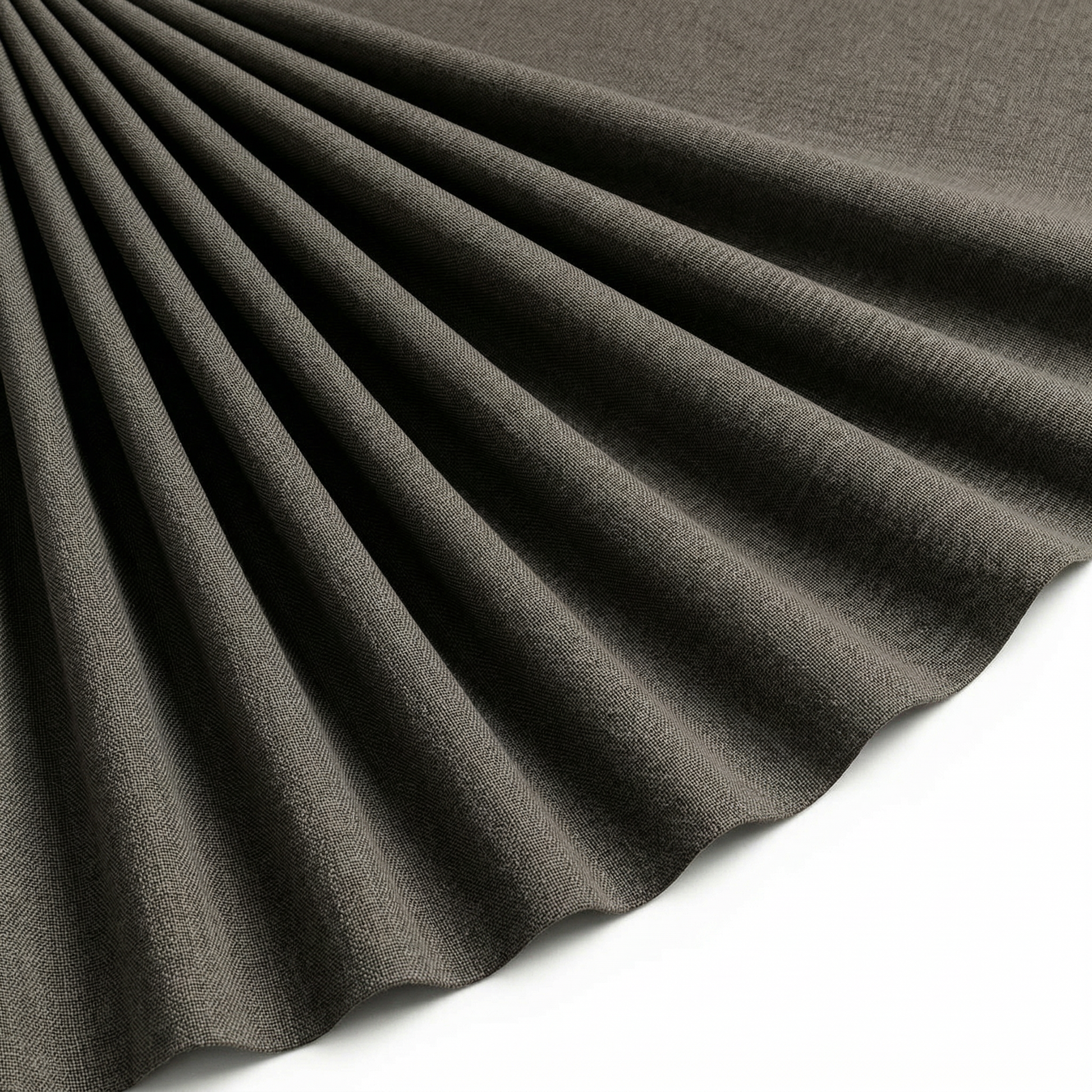 Tissu Lin Viscose Uni Kaki