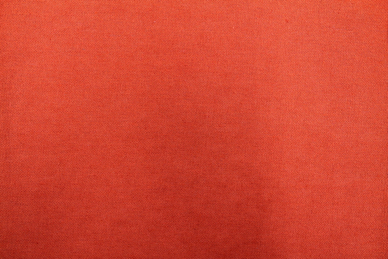 Tissu Lin Viscose Uni Terracotta