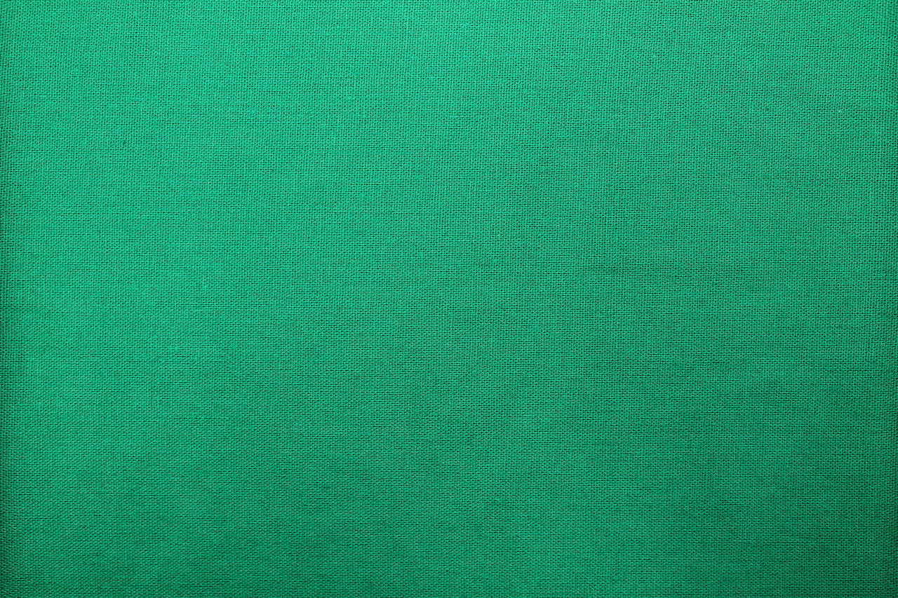 Tissu Lin Viscose Uni Vert Émeraude