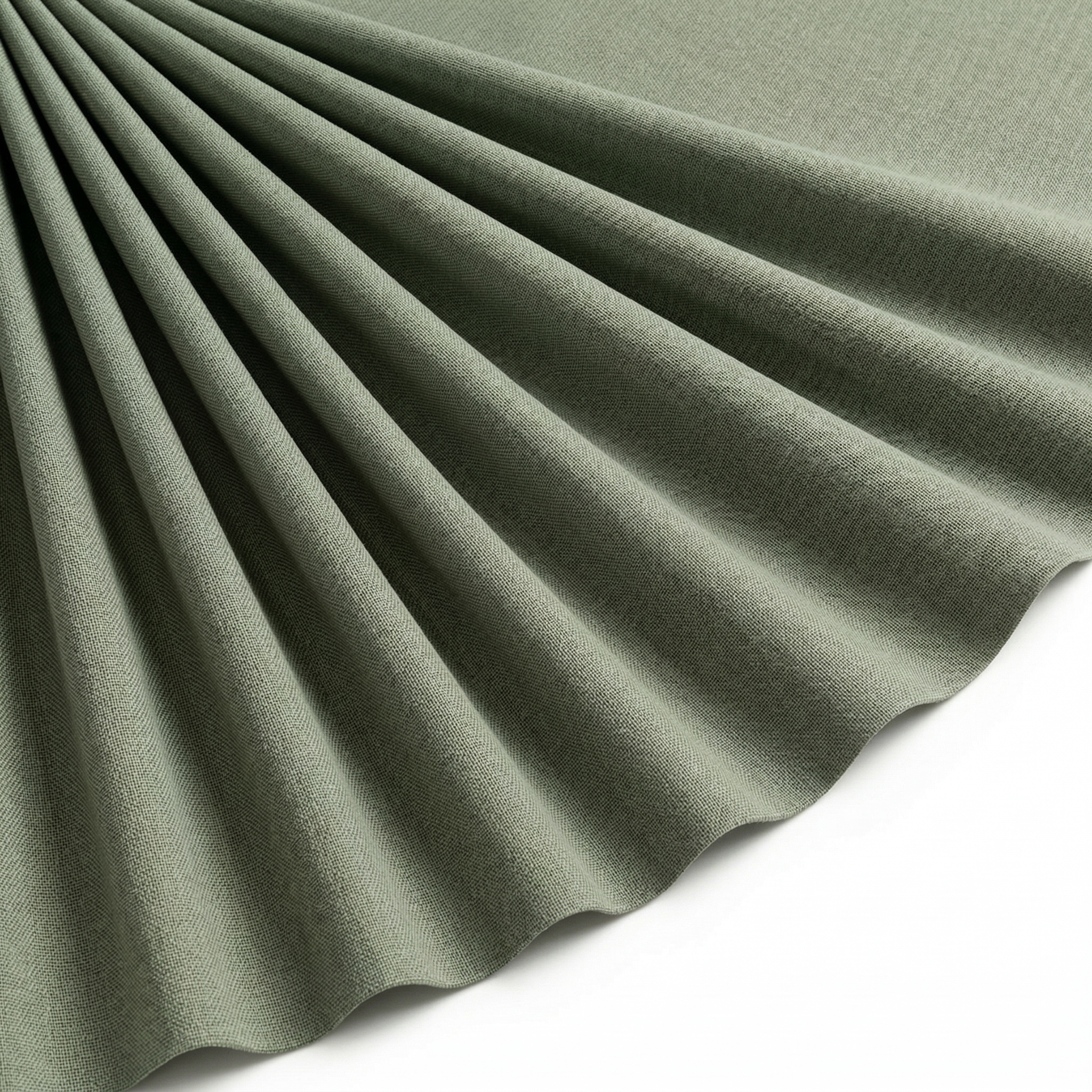 Tissu Lin Viscose Uni Vert Tilleul