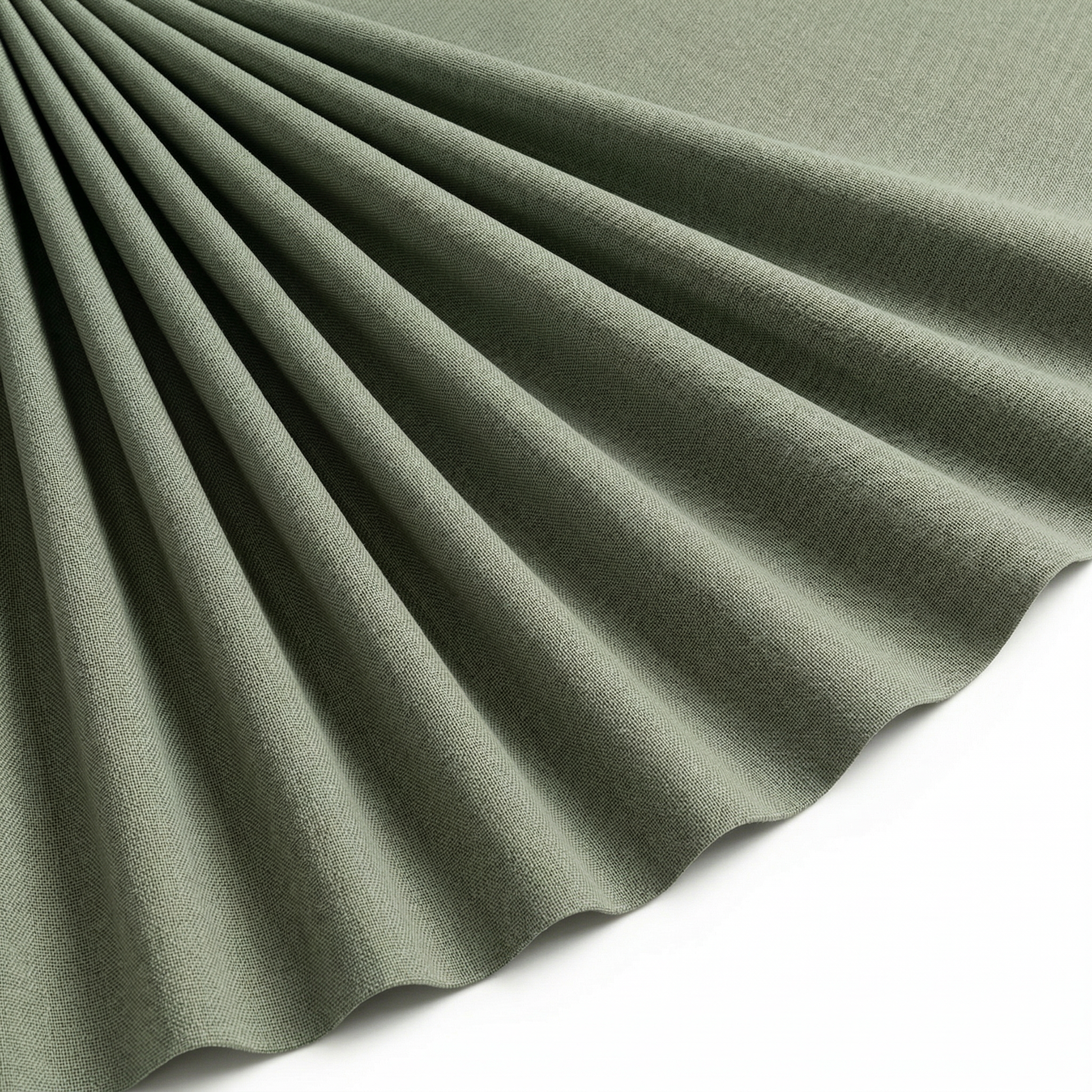Tissu Lin Viscose Uni Vert Tilleul