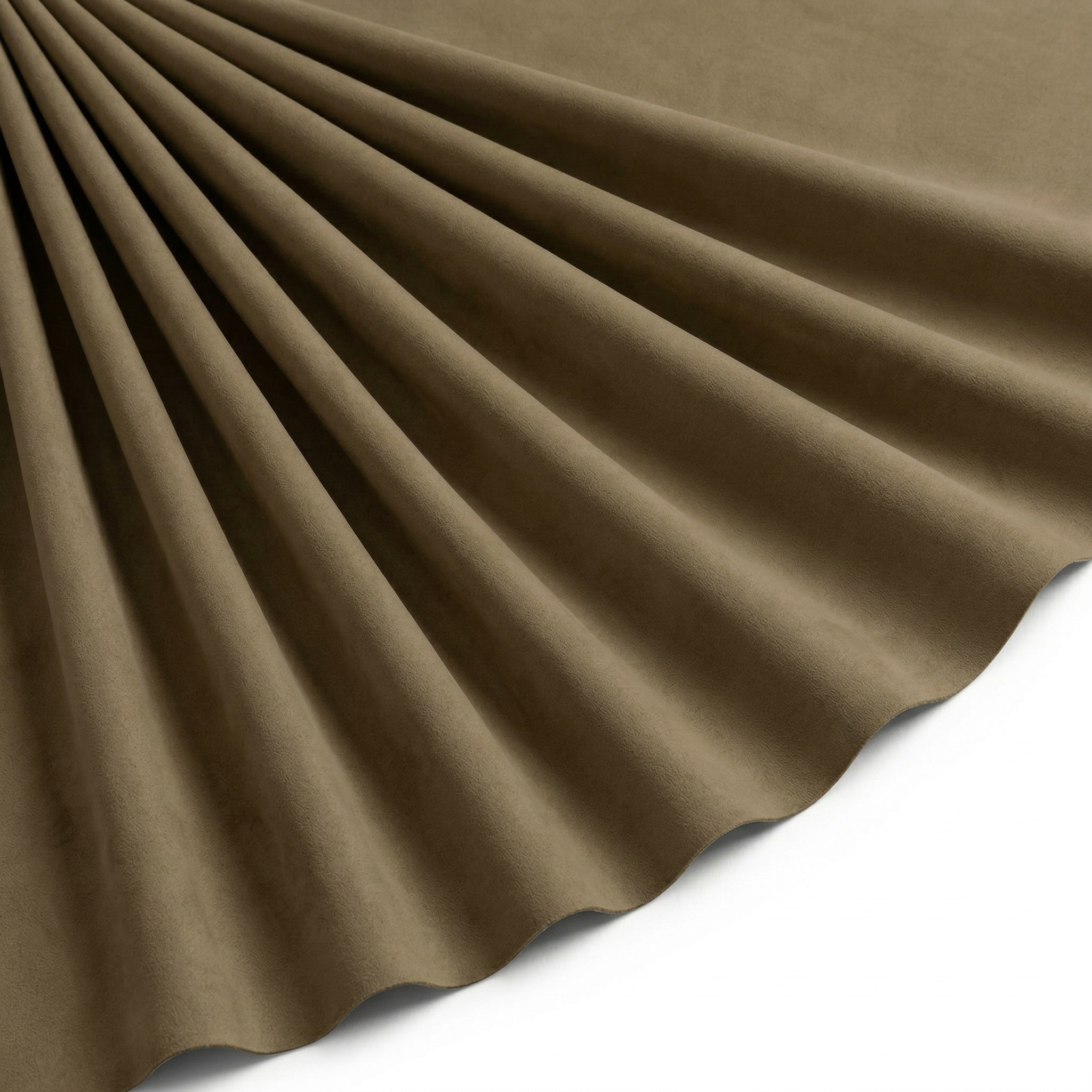 Tissu Maille Faux Daim Beige