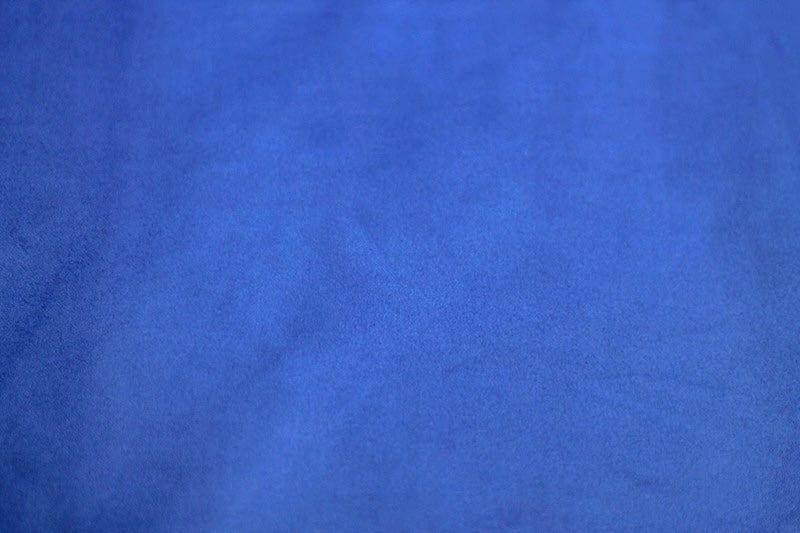 Tissu Maille Faux Daim Bleu Roi