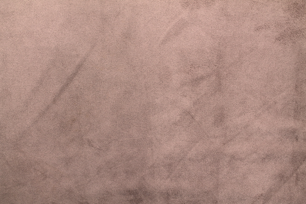 Tissu Maille Faux Daim Bois de Rose