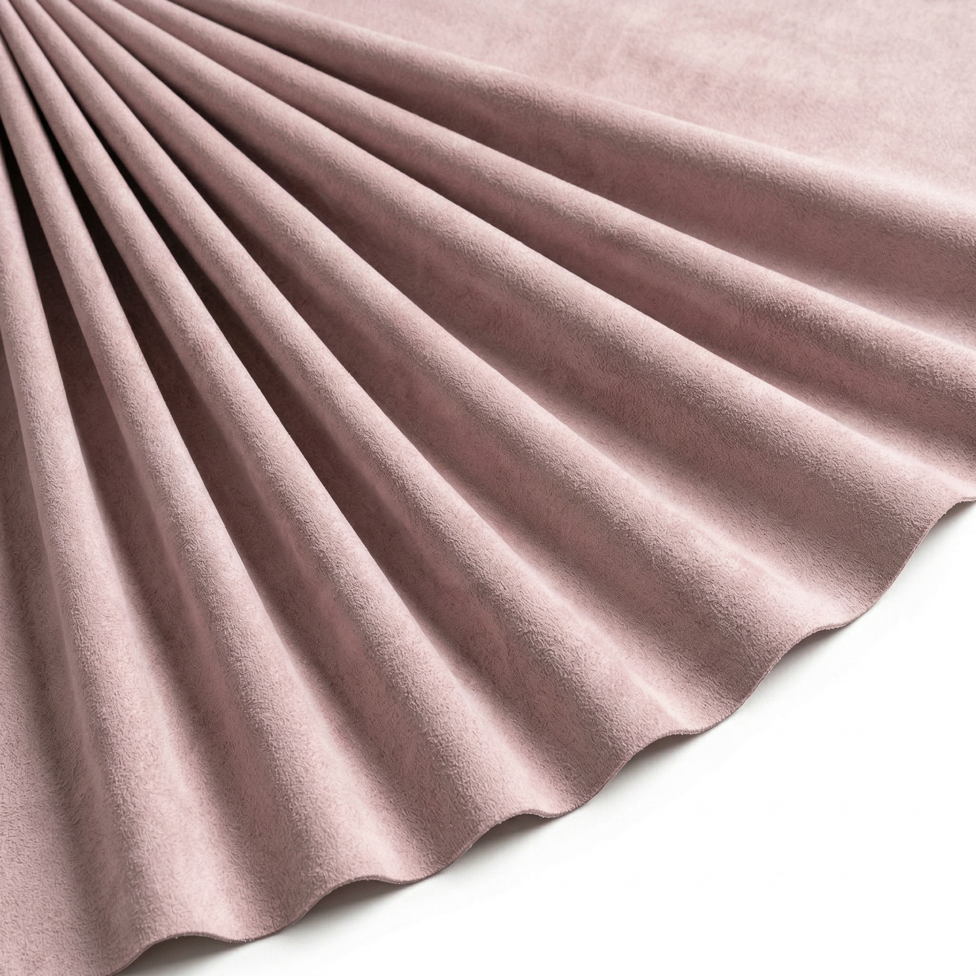 Tissu Maille Faux Daim Rose Pâle