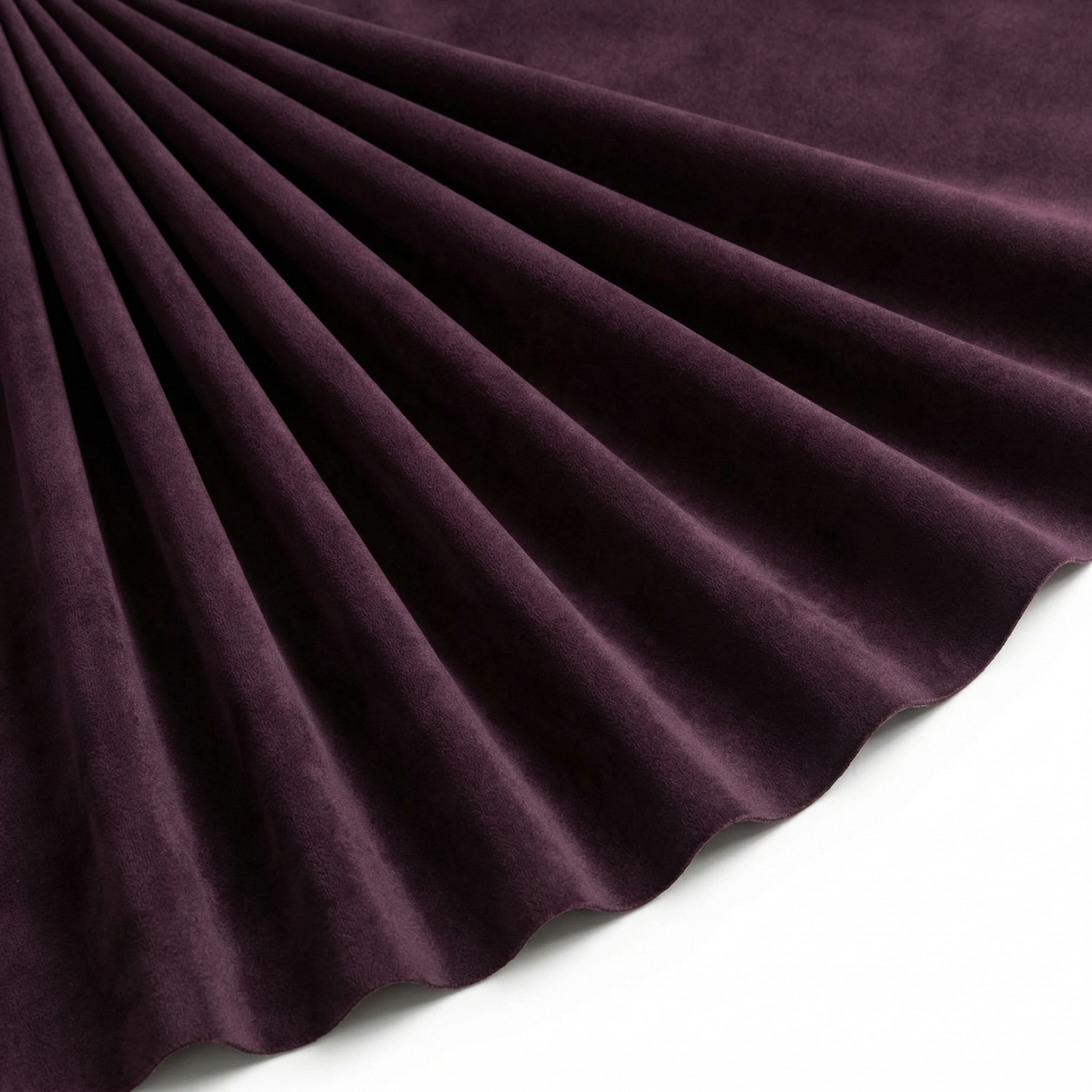 Tissu Maille Faux Daim Rouge Bordeaux