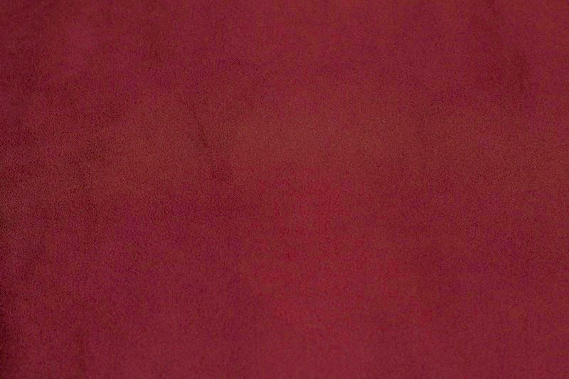 Tissu Maille Faux Daim Rouge