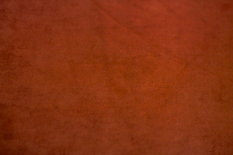 Tissu Maille Faux Daim Terracotta