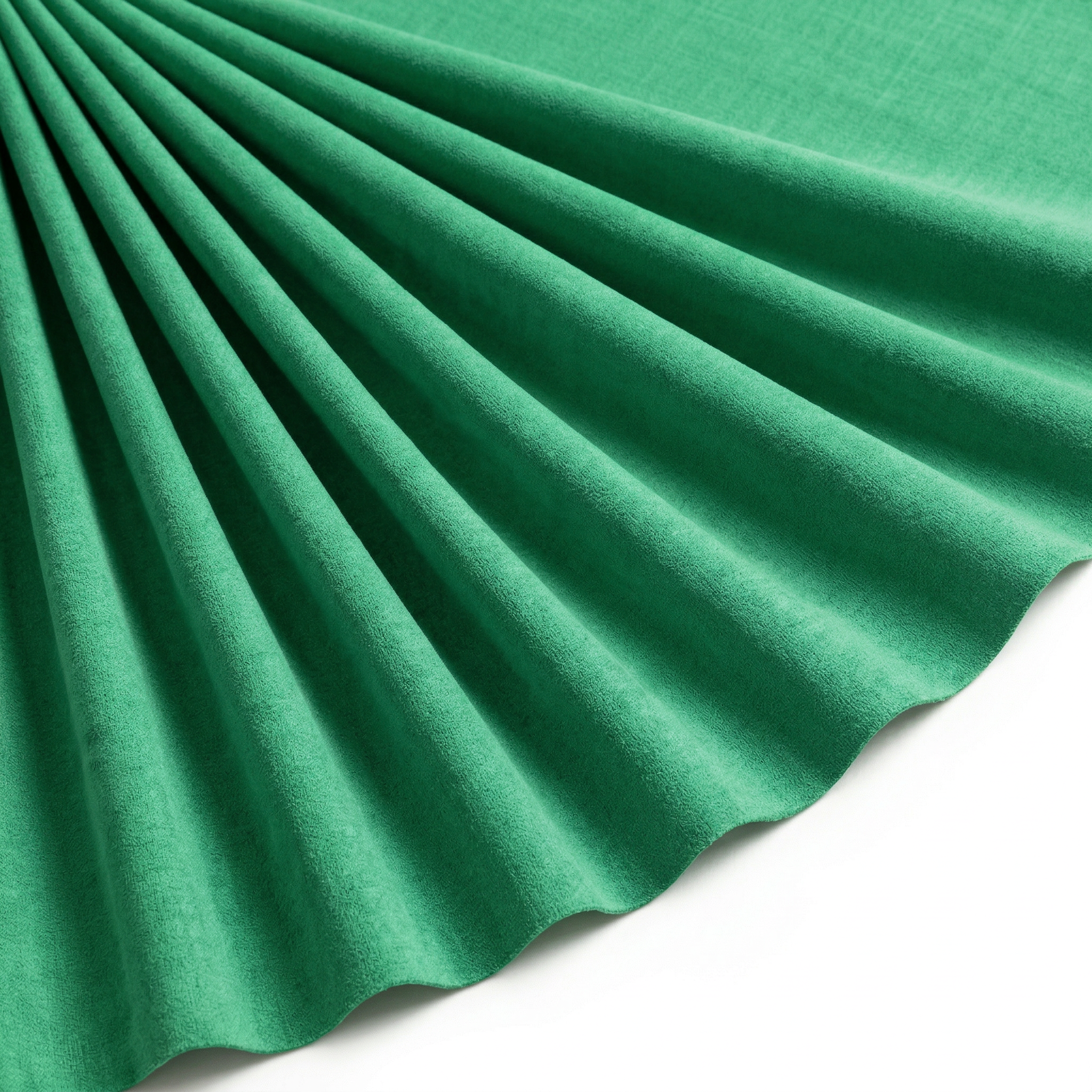 Tissu Maille Faux Daim Vert pomme