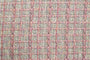 Tissu Maille Jacquard Effet Tweed Lurex Rose