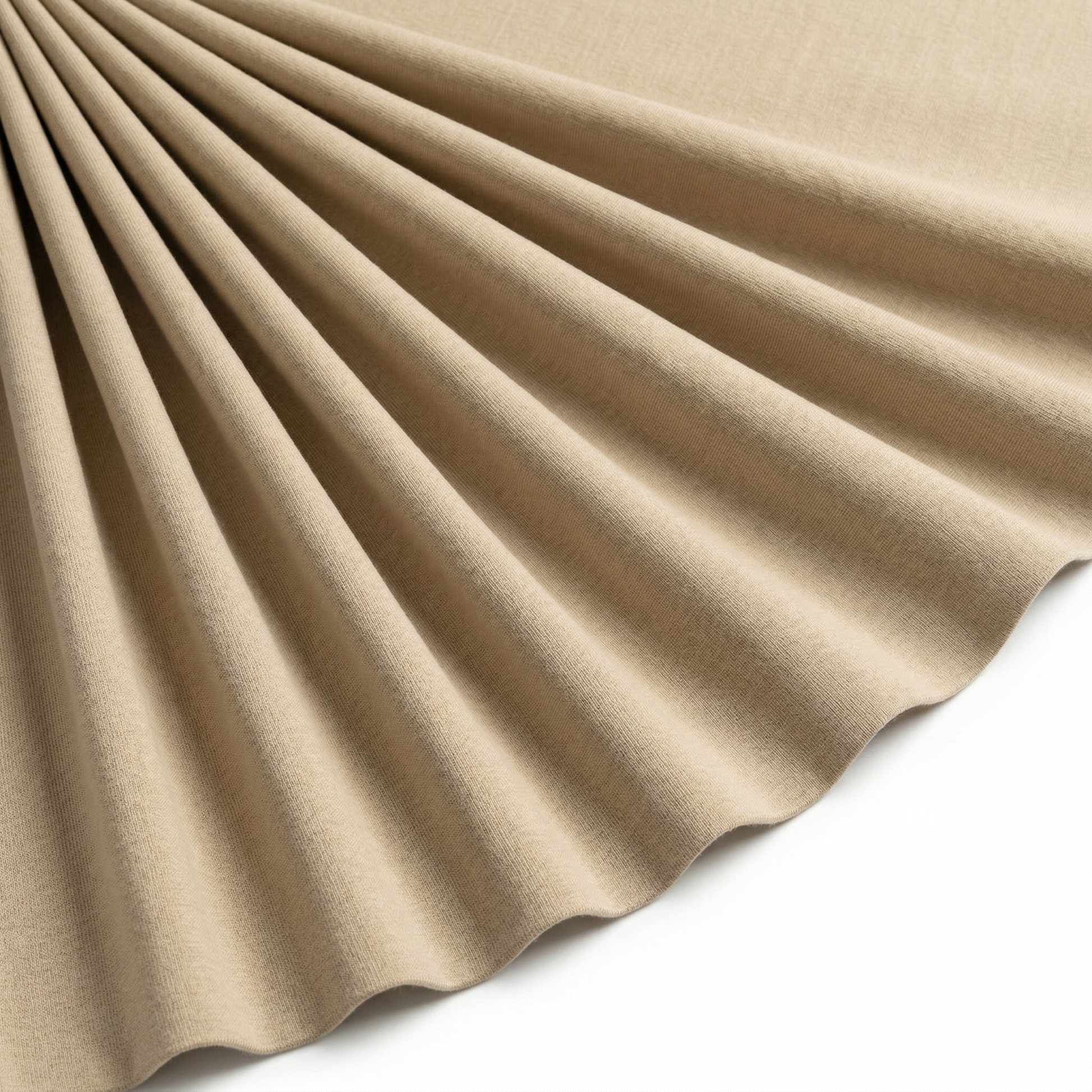 Tissu Maille Milano polyviscose Uni Beige