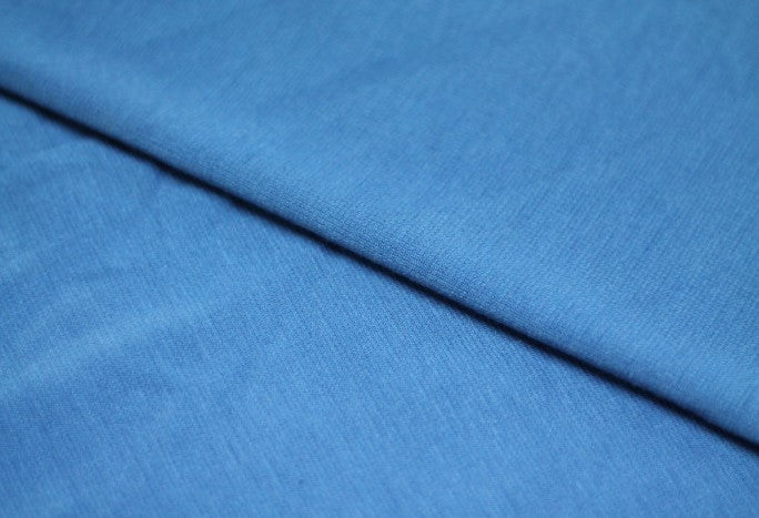 Tissu Maille Milano polyviscose Uni Bleu Roi
