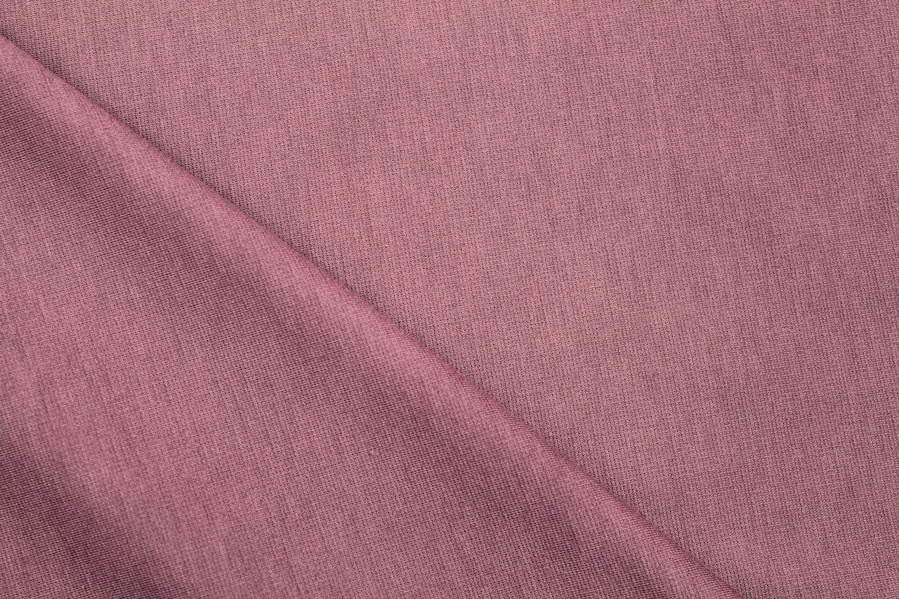 Tissu Maille Milano polyviscose Uni Bois de rose