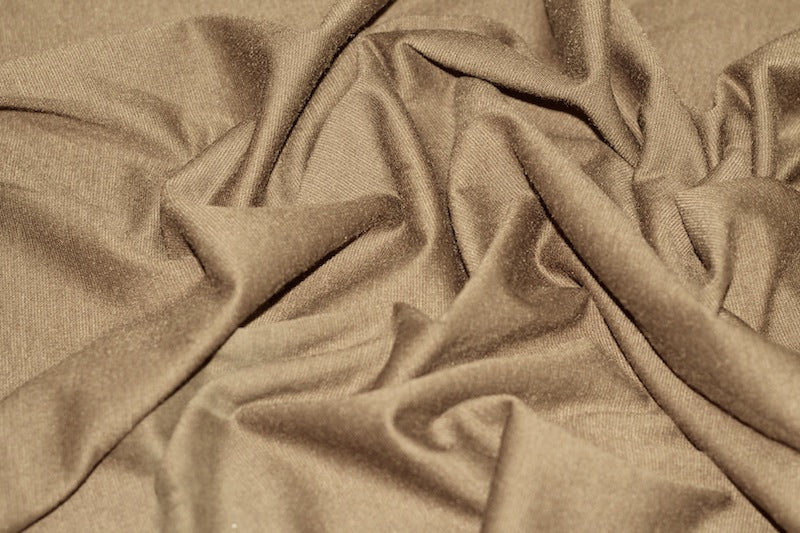 Tissu Maille Milano polyviscose Uni Camel