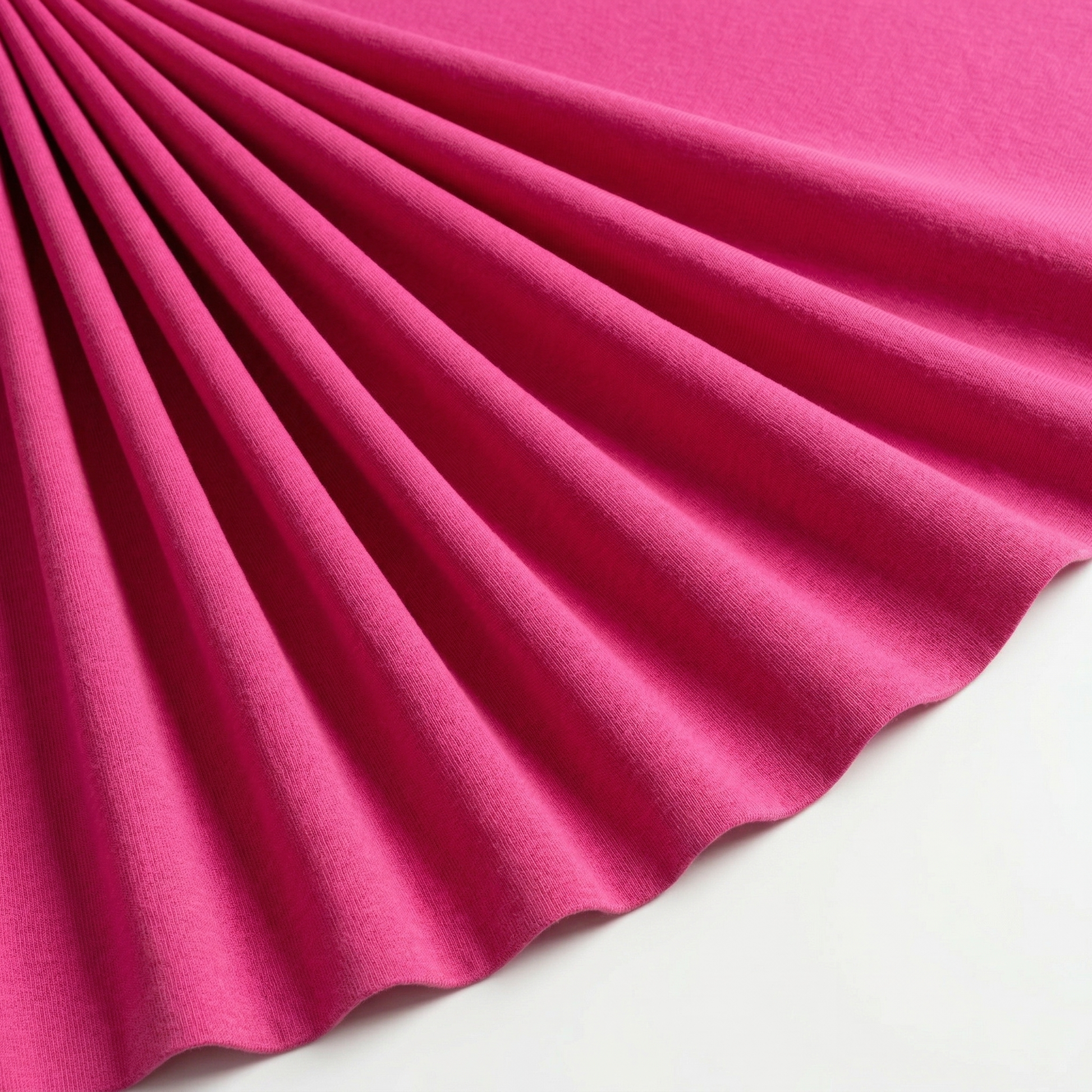 Tissu Maille Milano polyviscose Uni Fuchsia