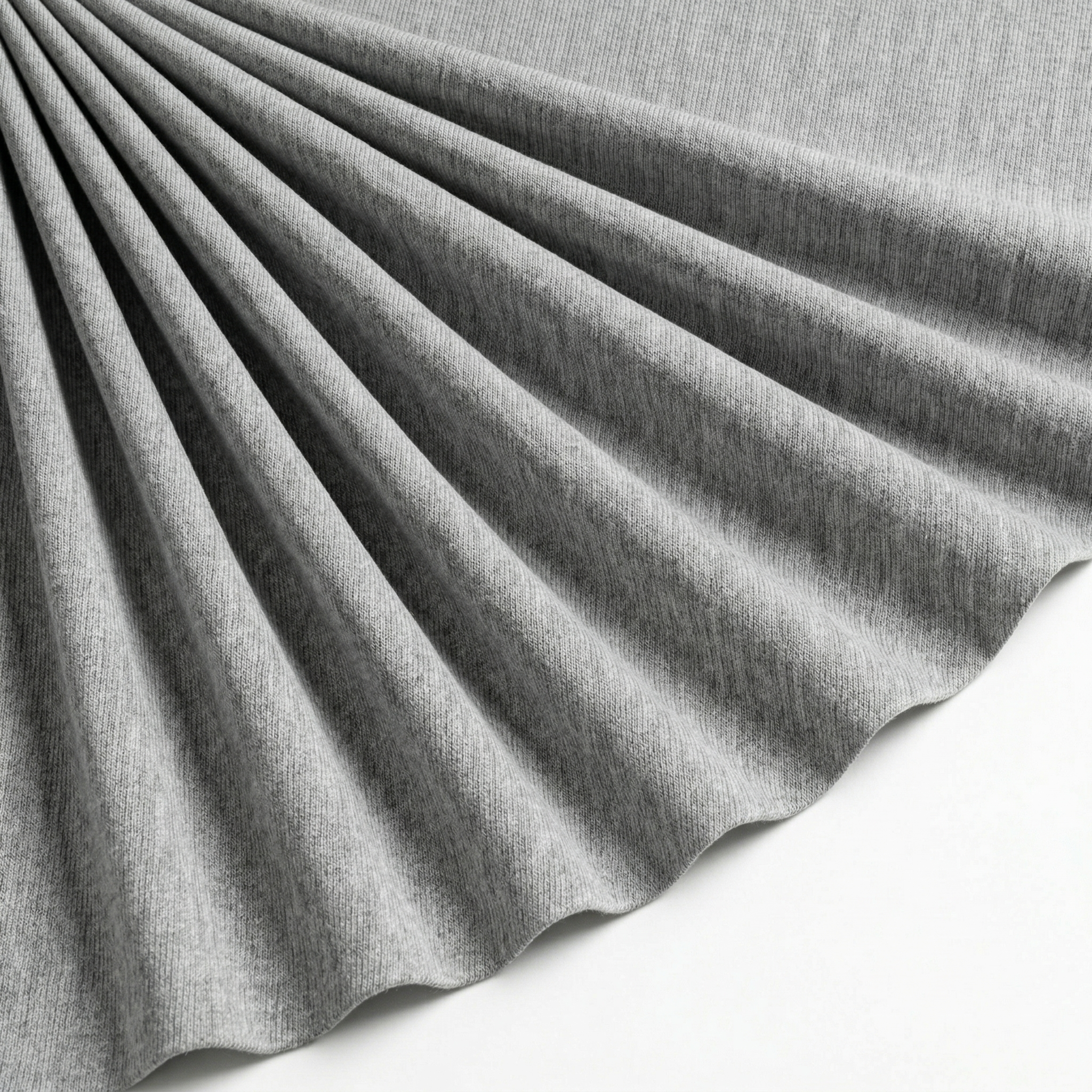 Tissu Maille Milano polyviscose Uni Gris clair