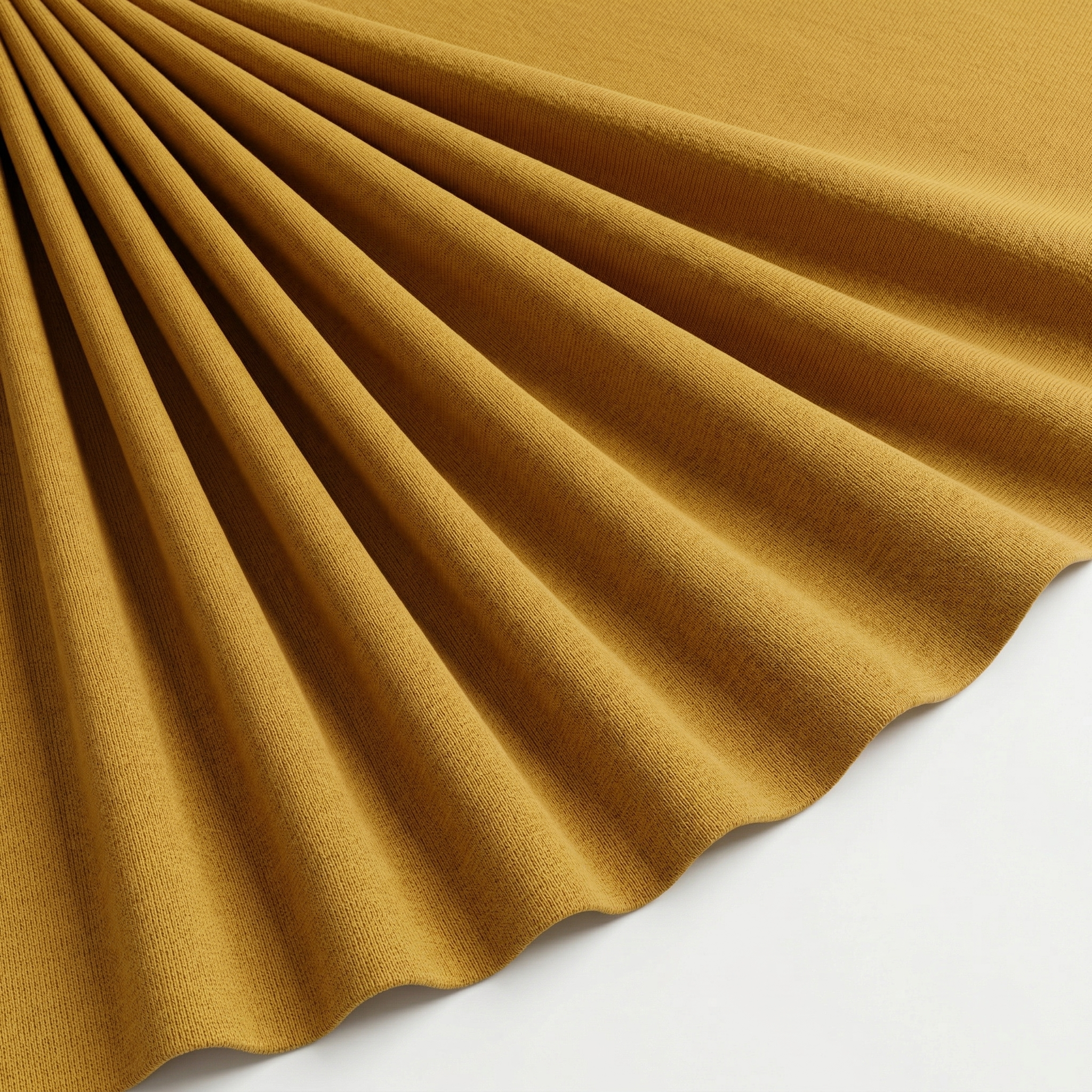 Tissu Maille Milano polyviscose Uni Jaune Safran