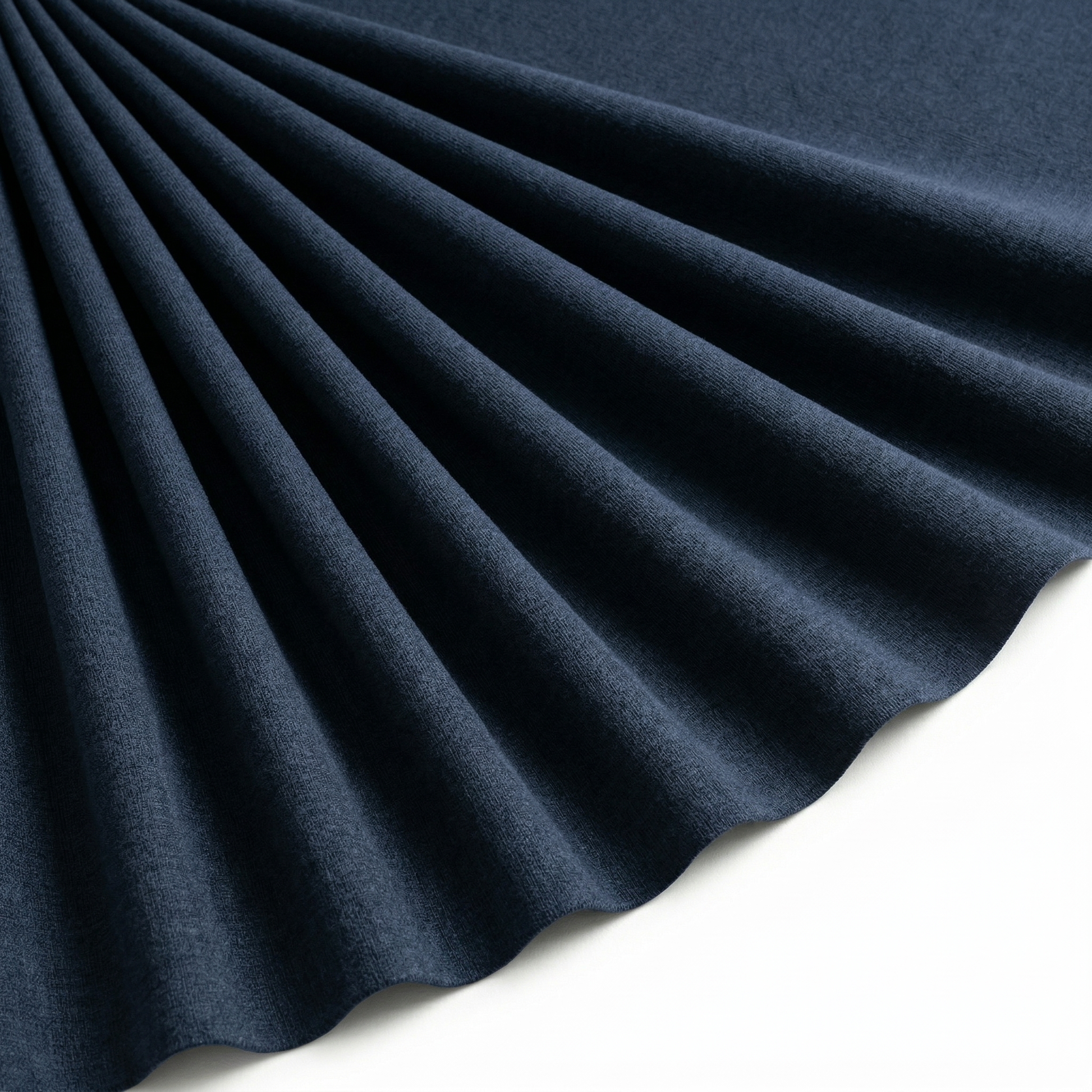 Tissu Maille Milano polyviscose Uni Marine
