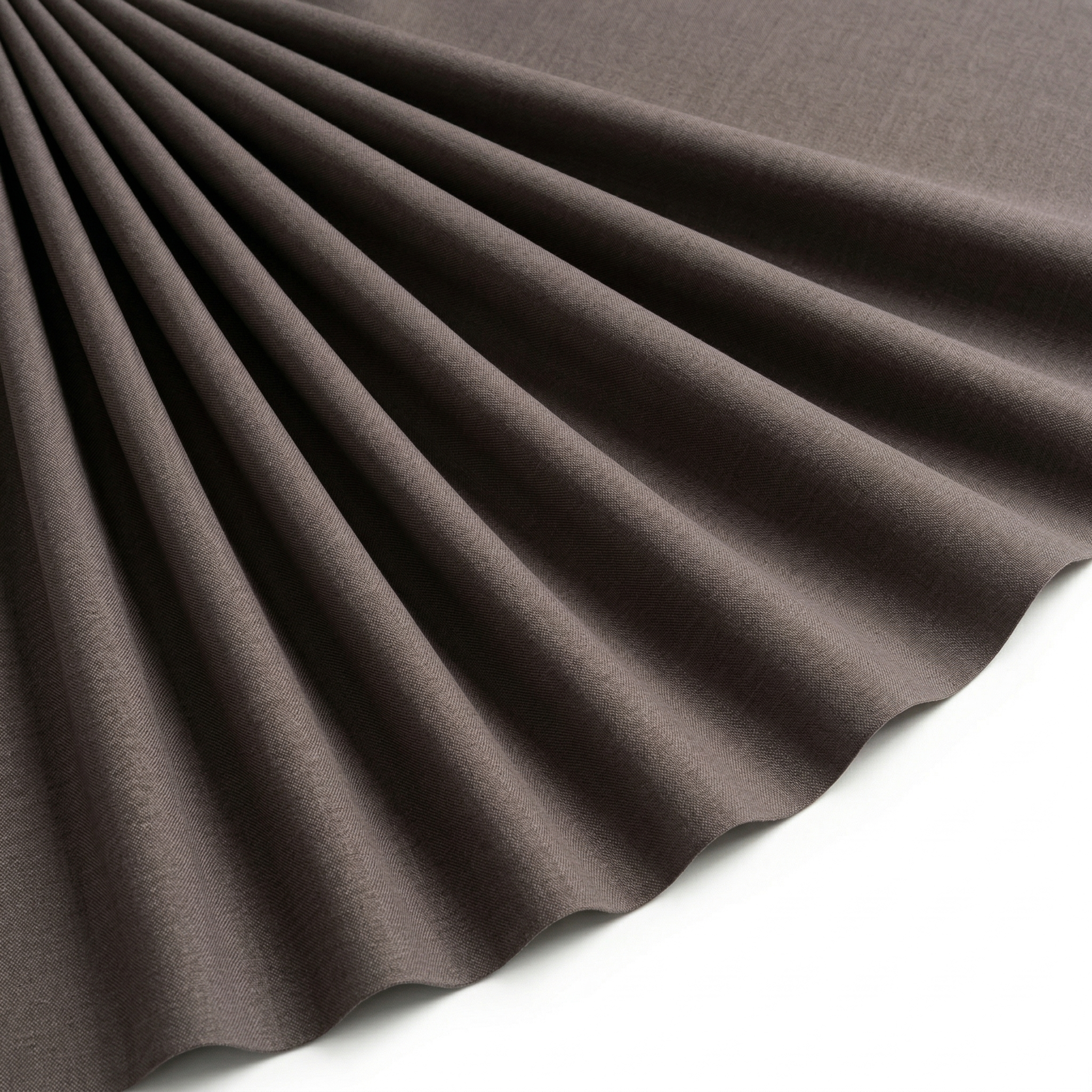 Tissu Maille Milano polyviscose Uni Marron foncé