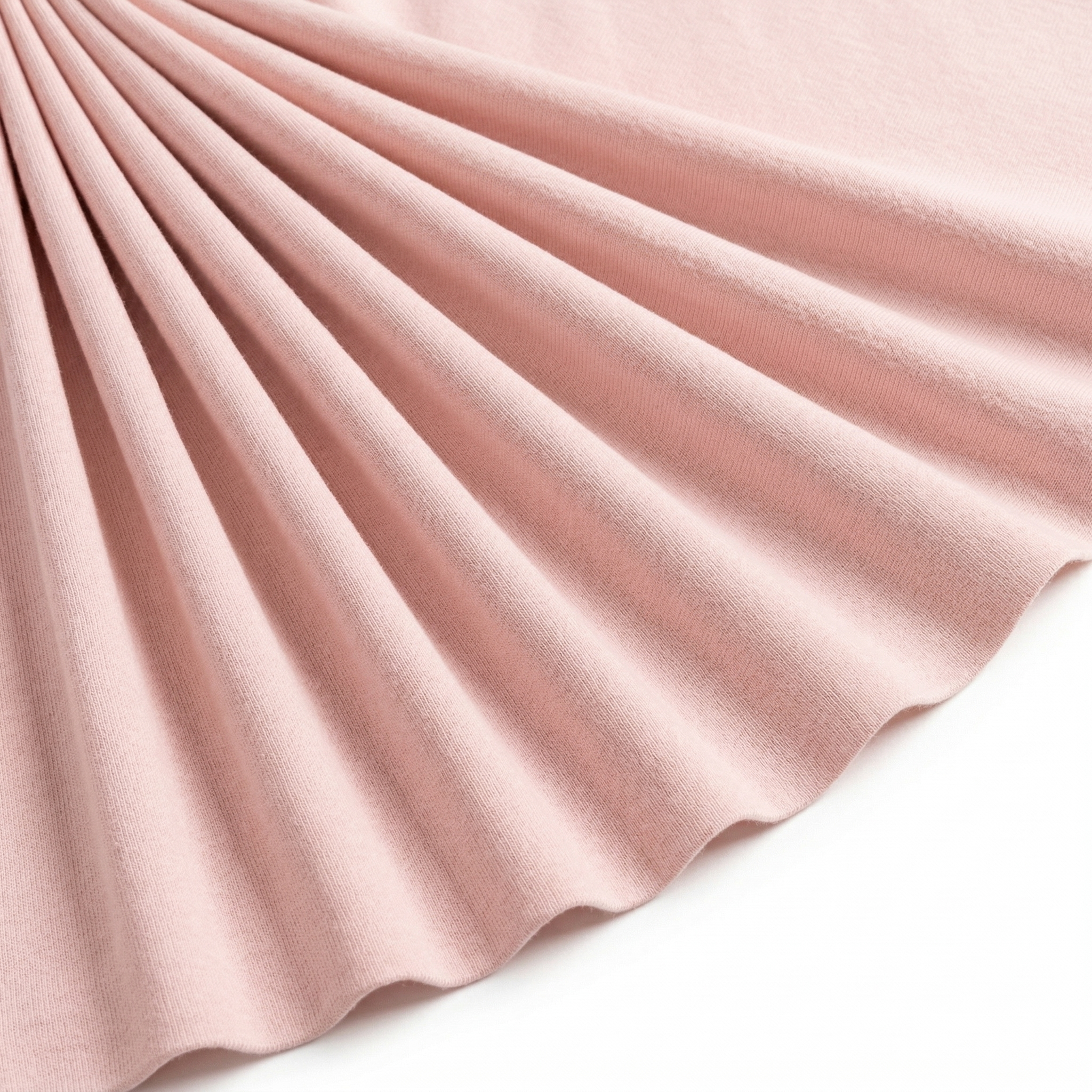 Tissu Maille Milano polyviscose Uni Rose pâle