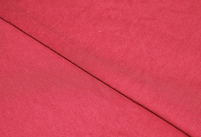 Tissu Maille Milano polyviscose Uni Rouge
