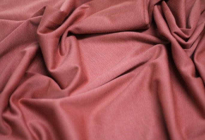Tissu Maille Milano polyviscose Uni Terracotta