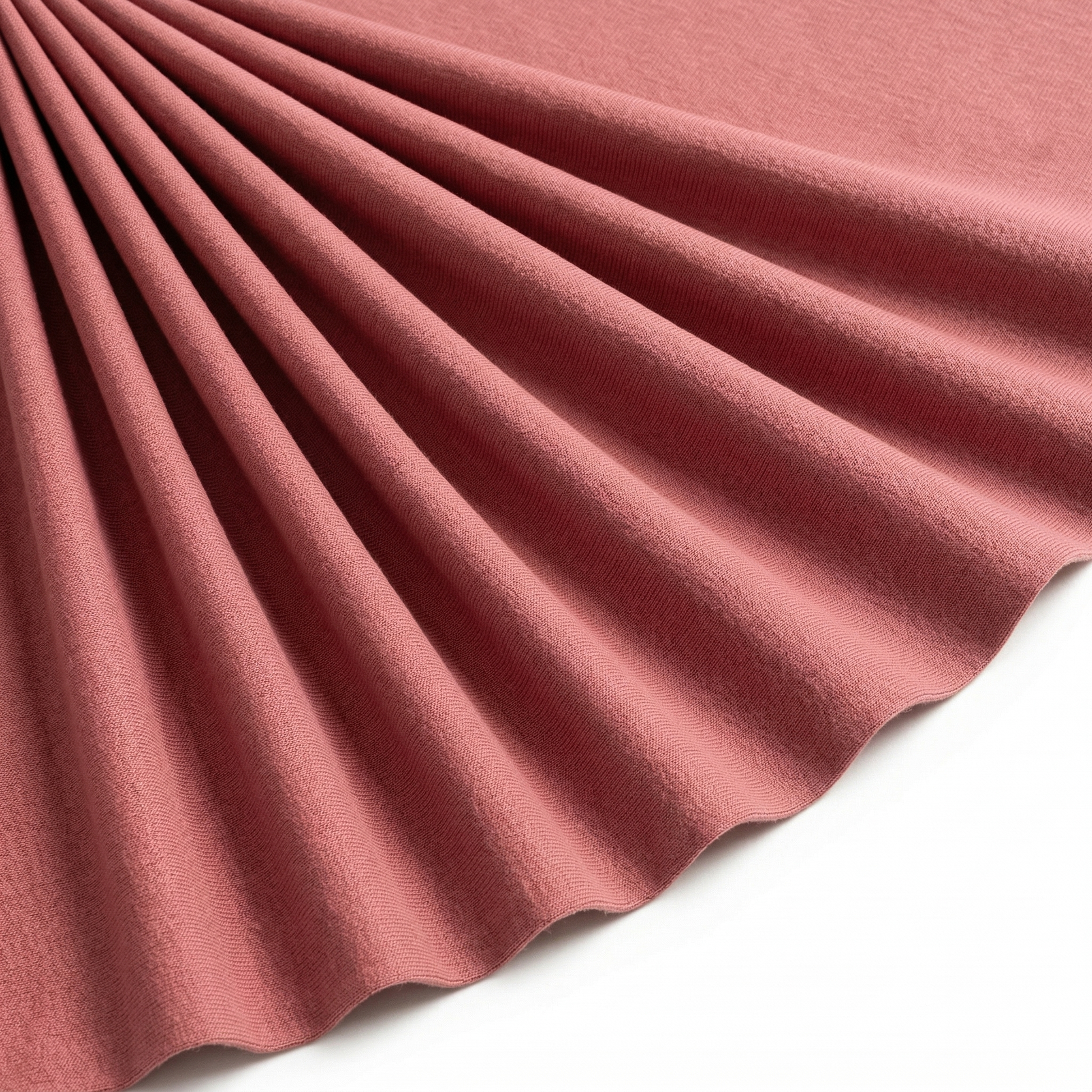 Tissu Maille Milano polyviscose Uni Terracotta