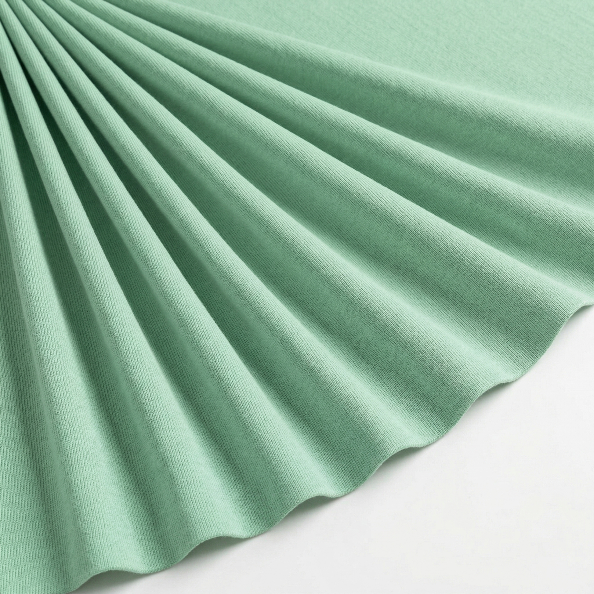 Tissu Maille Milano polyviscose Uni Vert Jade