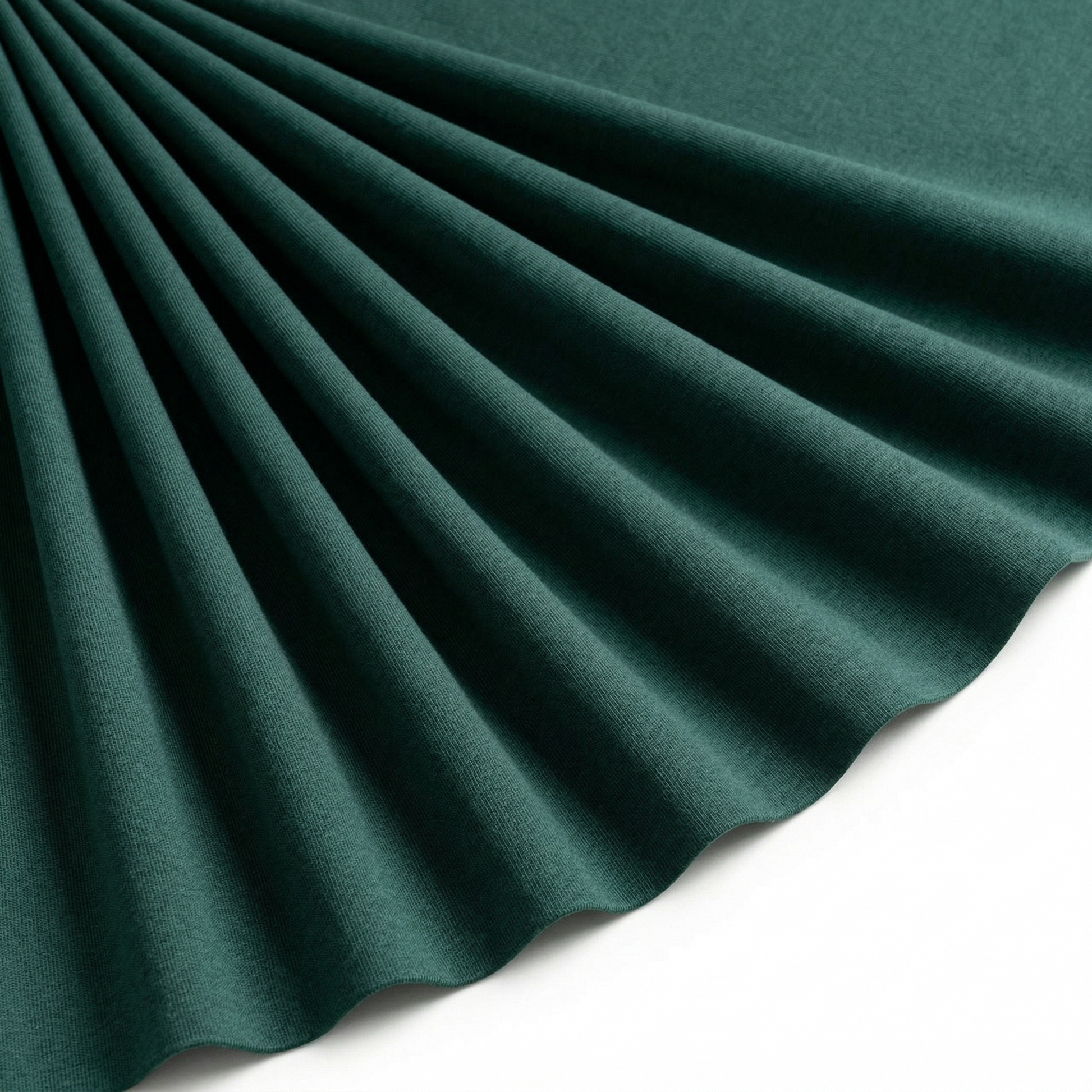 Tissu Maille Milano polyviscose Uni Vert Sapin
