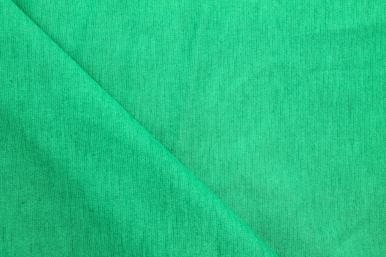 Tissu Maille Milano polyviscose Uni Vert pomme