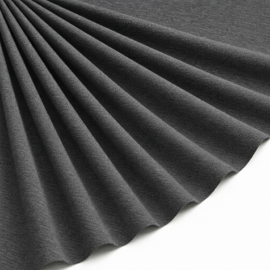 Tissu Maille Milano polyviscose chiné Gris foncé