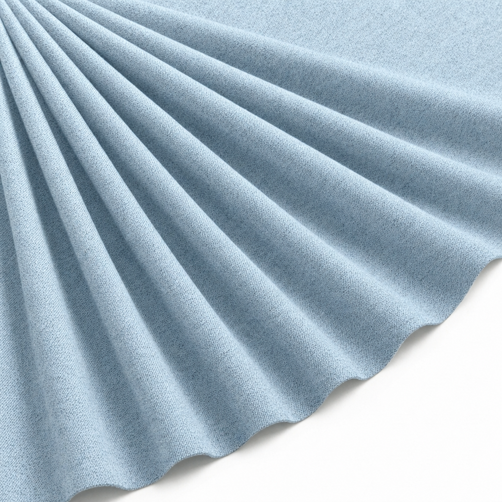 Tissu Maille Pull Confort Uni Bleu Ciel