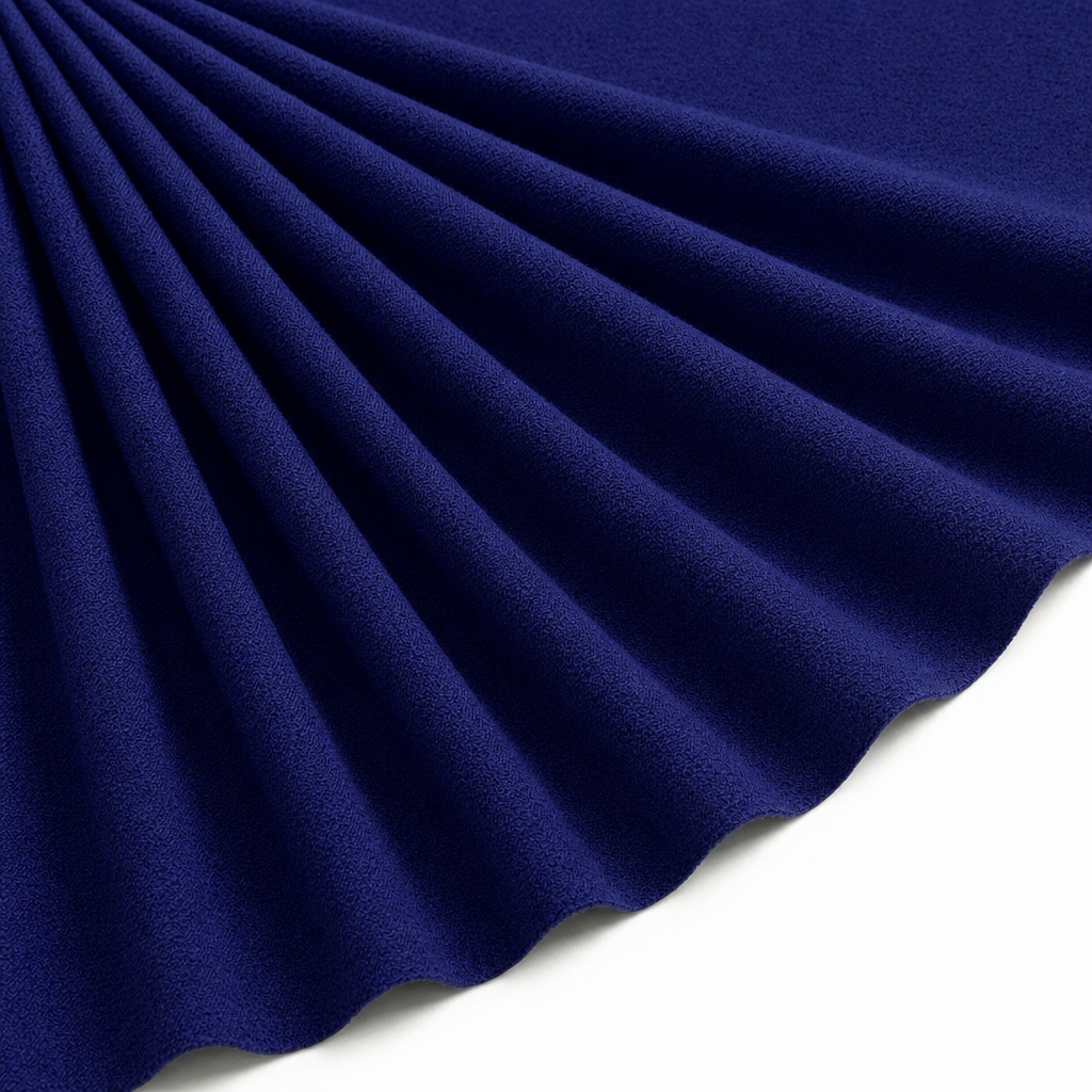 Tissu Maille Pull Confort Uni Bleu Roi