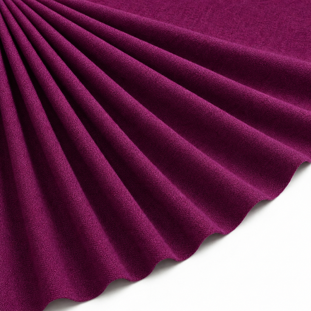 Tissu Maille Pull Confort Uni Fuchsia