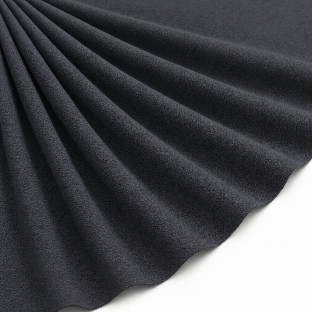 Tissu Maille Pull Confort Uni Gris foncé