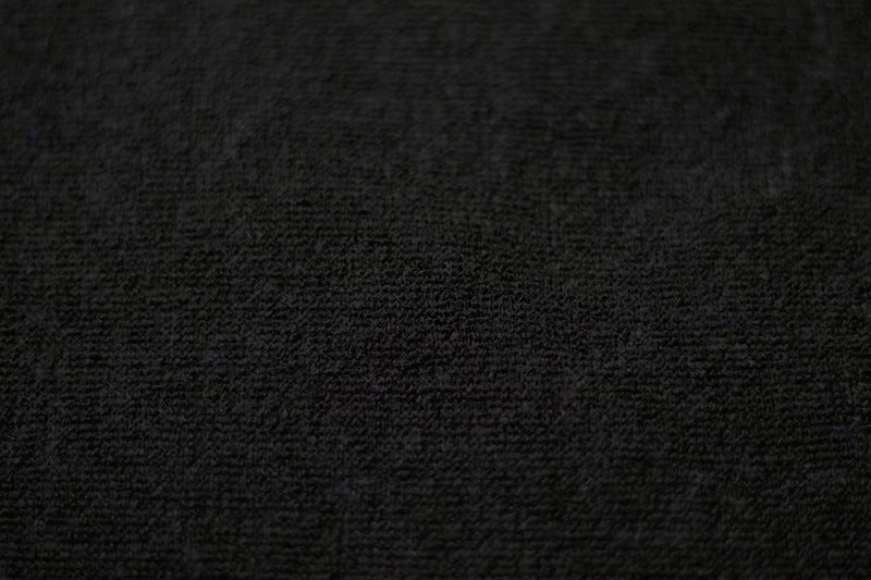 Tissu Maille Pull Confort Uni Noir