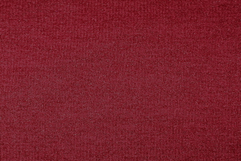 Tissu Maille Pull Confort Uni Rouge